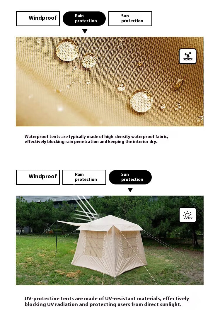 INFLATABLE air camp TENTRainproof and Thickened Windproof and Sunproof House for Outdoor Camping Overnight
