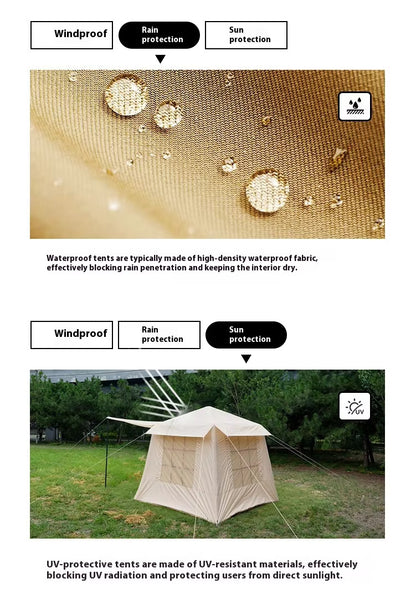 INFLATABLE air camp TENTRainproof and Thickened Windproof and Sunproof House for Outdoor Camping Overnight