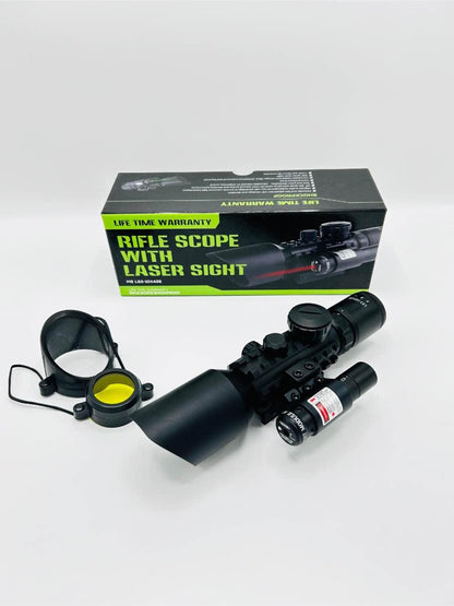 LS3-10x42E Rifle scope with laser sight