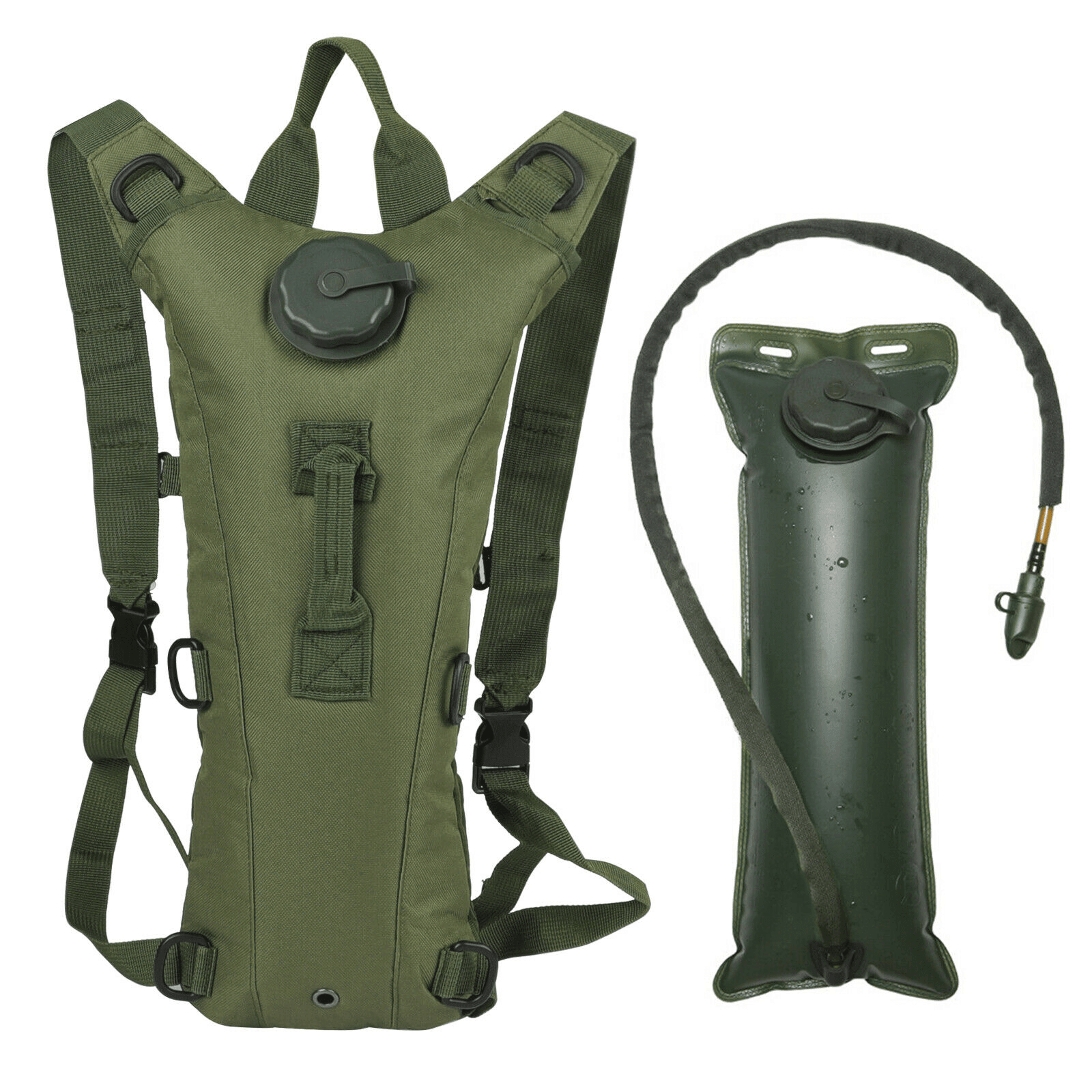 3L Water Bladder Hydration Backpack Hiking Camping Bag - khan American Tools