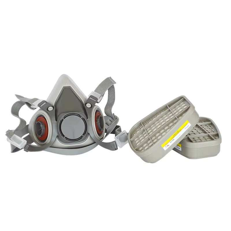 3M Respirator Mask With Filters| Half Piece Respirator Medium Mask - khan American Tools