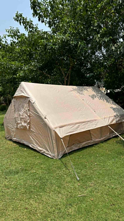 Portable Inflatable Air Tent for Camping Large Blow Up Tent 14-16 Person House 4 Season Air with Pump Easy Set up Waterproof Outdoor Oxford - khan American Tools