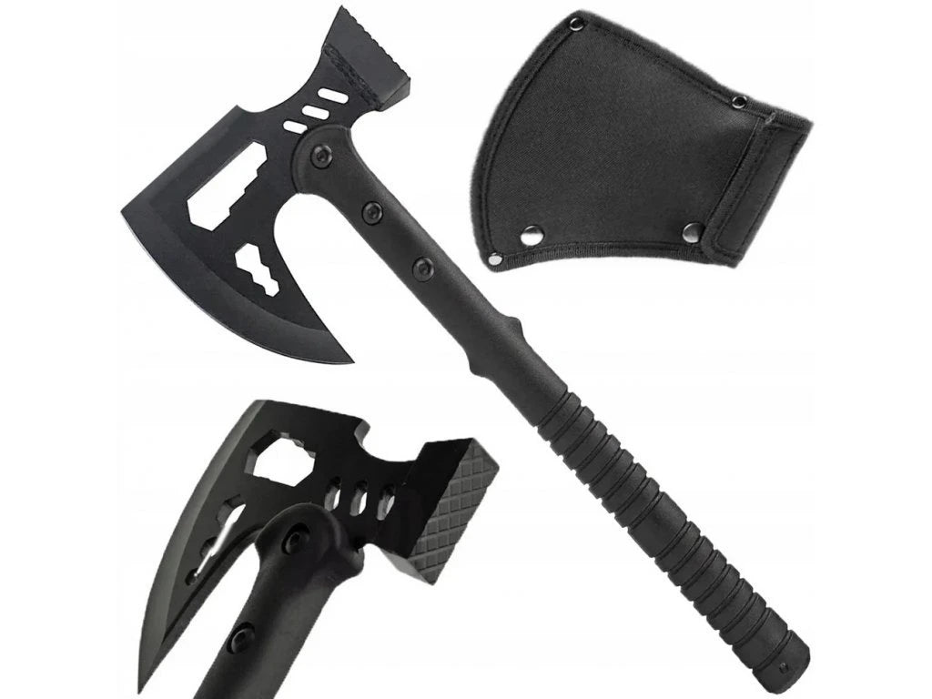 Stonewash Battle Axe & Hammer | 15' Battle Axe For Camping & Hunting - khan American Tools