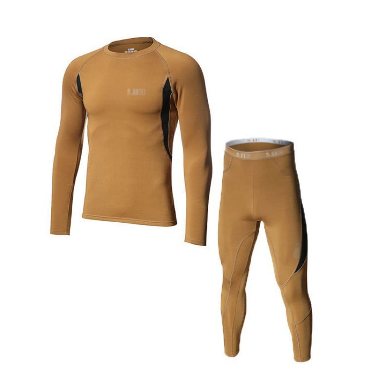 5.11 Men’s Thermal Underwear Set, Compression Base Layer Sports Long Johns Fleece Lined Winter Gear Running Skiing