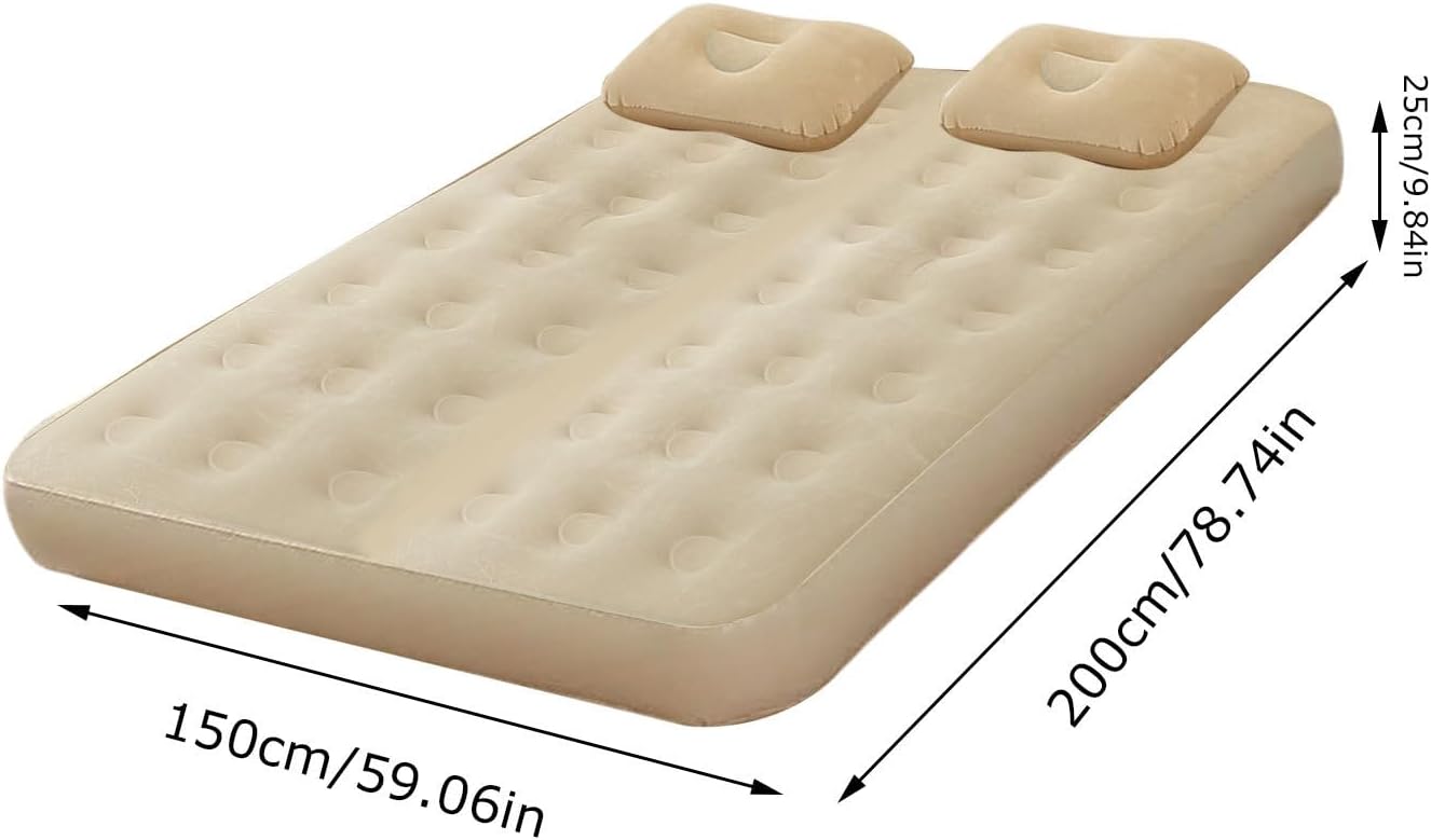 Twin Air Mattress, Camping Inflatable Bed, Built-in Pump, Automatic Self-Inflating, Portable Folding Sleeping Pad, Waterproof Design, Lightweight Travel-Friendly, Ideal for Hiking