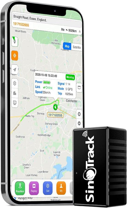 SinoTrack ST-903 GPS Tracker Car Mini GPS Tracker Locator Real-Time Location Hidden Tracking Device with Voice Monitor for Cars Motorcycles Truck Taxi Kids Persons