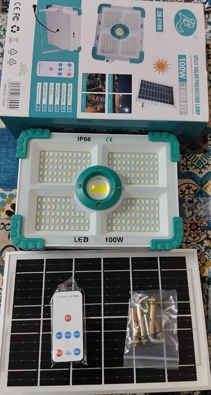 Solar Flood Light with Separate Unit and Remote Control