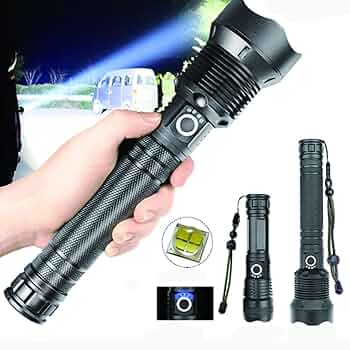 Super Light Rechargeable Flash Light | Flashlight With 200 Meter Illumination - khan American Tools