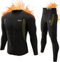 5.11 Men’s Thermal Underwear Set, Compression Base Layer Sports Long Johns Fleece Lined Winter Gear Running Skiing
