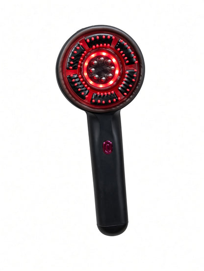 Scalp Massage Comb – Electric 3-in-1 Vibration Massager with Red Light Therapy & Nano Spray