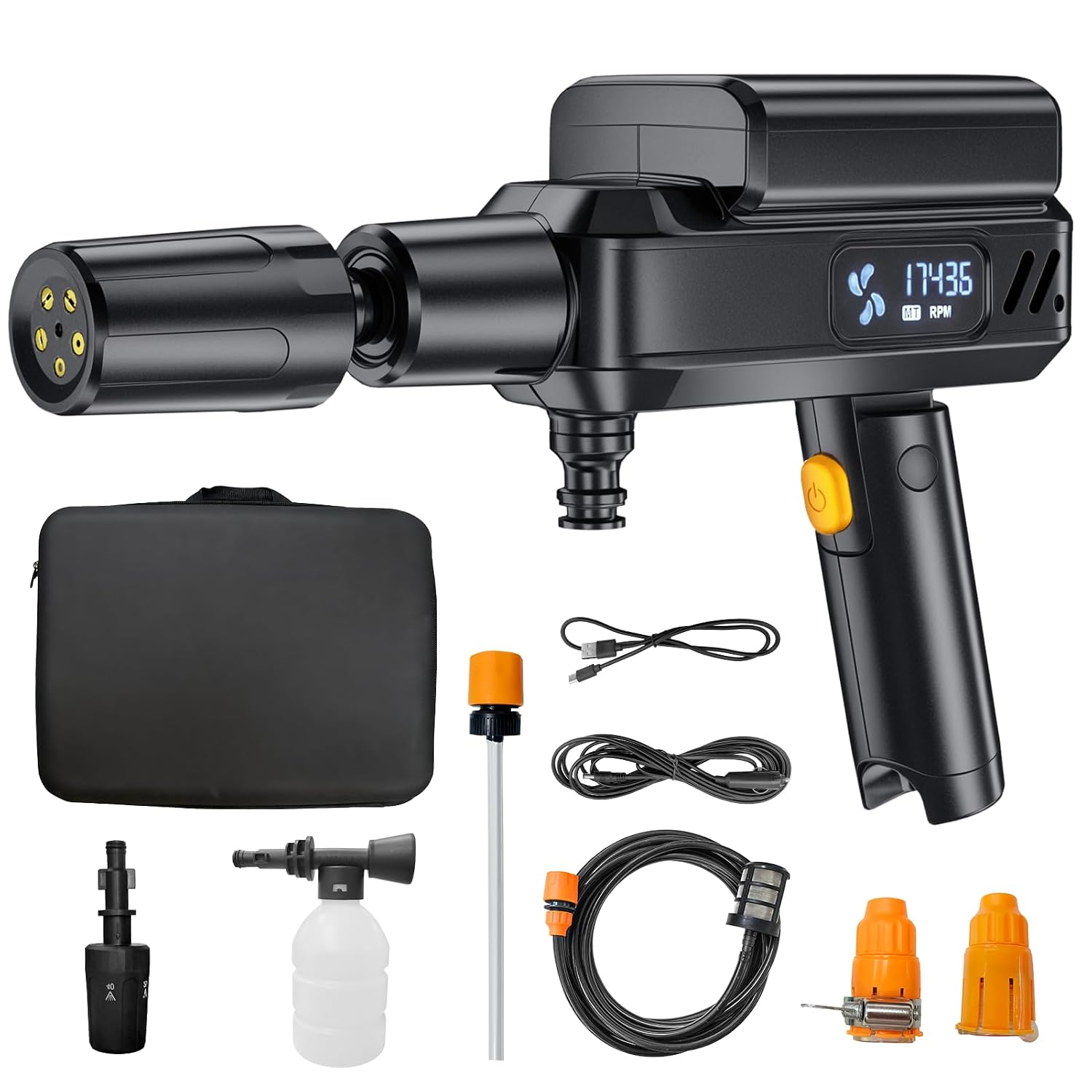 Black cordless rotary hammer drill kit
