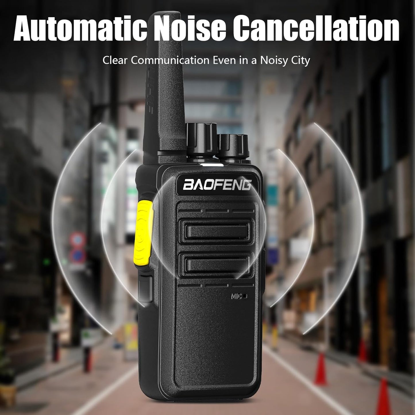 BAOFENG Radio BD-V21A 2pcs Mini Two Way Radios Encrypted Call 16 Channels Noise Reduction Walkie Talkie VOX UHF Single Band with Speaker Mic