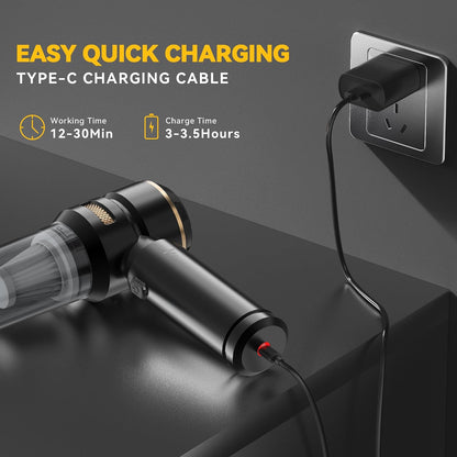 Handheld Vacuum Cleaner,22000 Pa Powerful Handheld Vacuum Cordless, Mini USB Rechargeable Car Vacuum Cleaner for Home Car Carpet Stairs Pet Hair Deep Cleaning