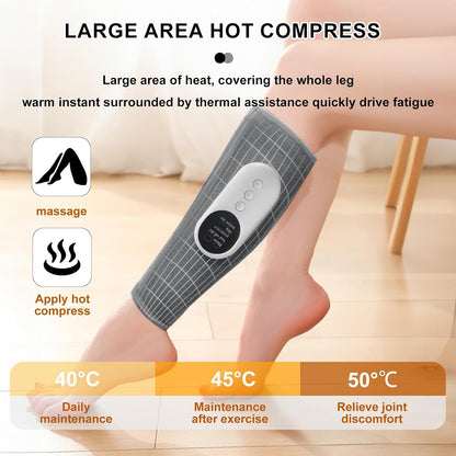 Cordless Leg Massager, Calf Massager, Rechargeable Ankle Wraps Air Compression Massager, 3 Modes and 3 Intensities, Relieve Leg Muscle Pain, Promote Blood Circulation