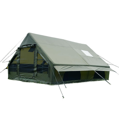 WILDBEAR.US Inflatable Camping Tent 16 Person with Air Pump, Military Grade Quaility Waterproof Air Tent with Carry Bag, Tear Resistant Tent, Easy Setup Oxford Blow Up tent, Windproof Glamping House for Camping, Outdoor