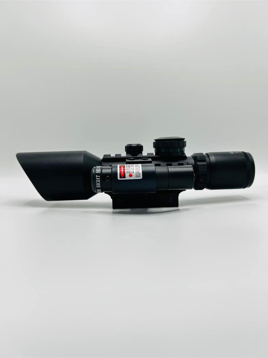 LS3-10x42E Rifle scope with laser sight