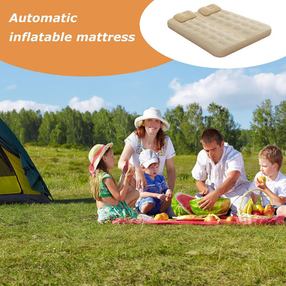 Twin Air Mattress, Camping Inflatable Bed, Built-in Pump, Automatic Self-Inflating, Portable Folding Sleeping Pad, Waterproof Design, Lightweight Travel-Friendly, Ideal for Hiking