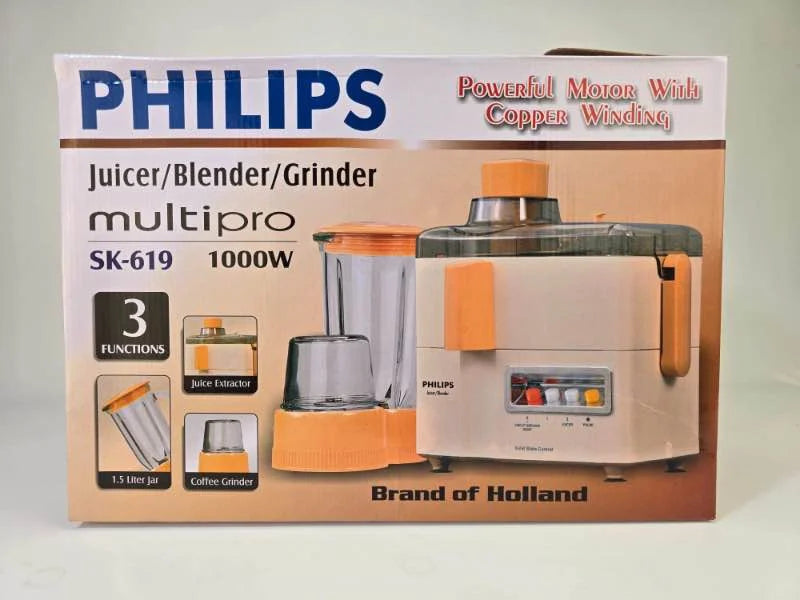 Philips Juicer Grinder & Blender | Philips Multipro SK-619 3 in 1 Juicer Blender