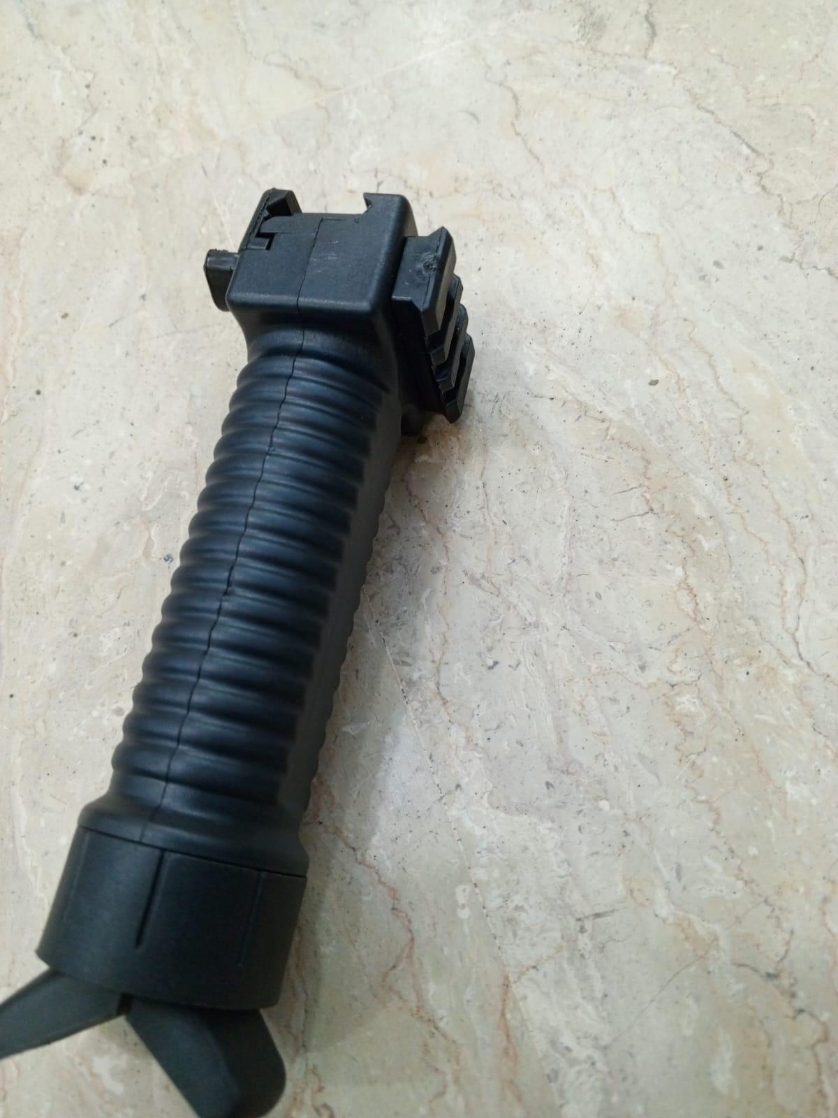 ACTICAL BIPOD GRIP FOREGRIP 20MM - BLACK - khan American Tools