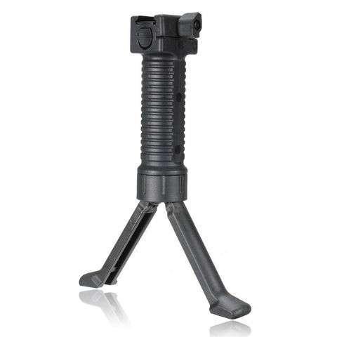 ACTICAL BIPOD GRIP FOREGRIP 20MM - BLACK - khan American Tools