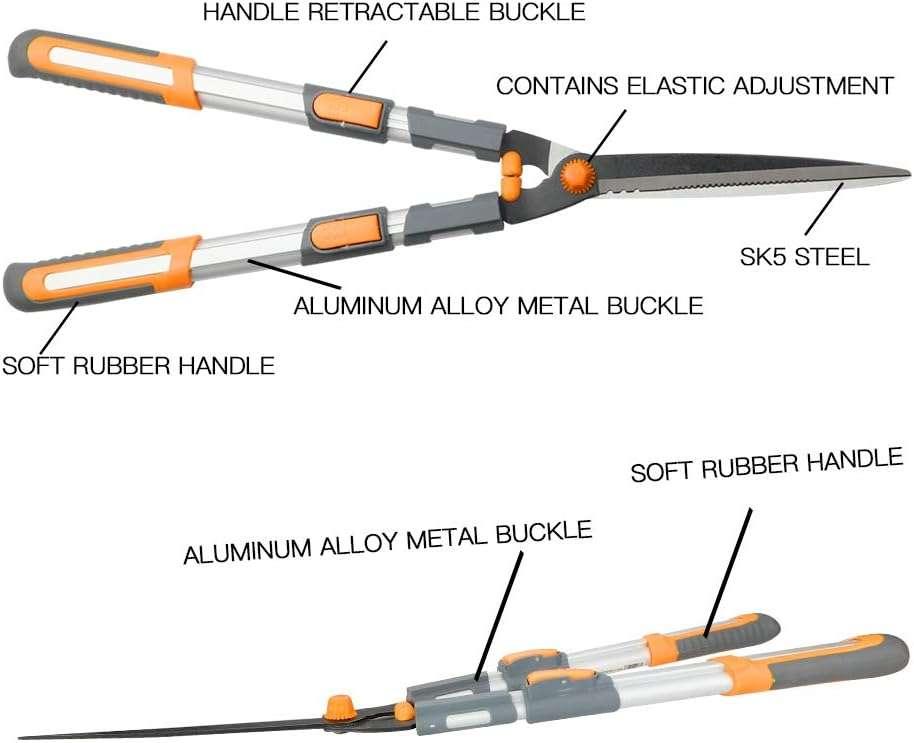 AIRAJ Manual Telescopic Hedge Trimmer - khan American Tools