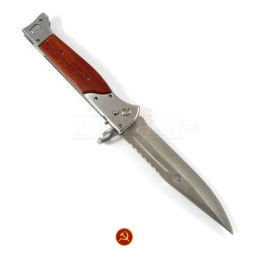 AK-47 CCCP Dagger with Button Lock |  Folding Knife with 6 Inches Blade