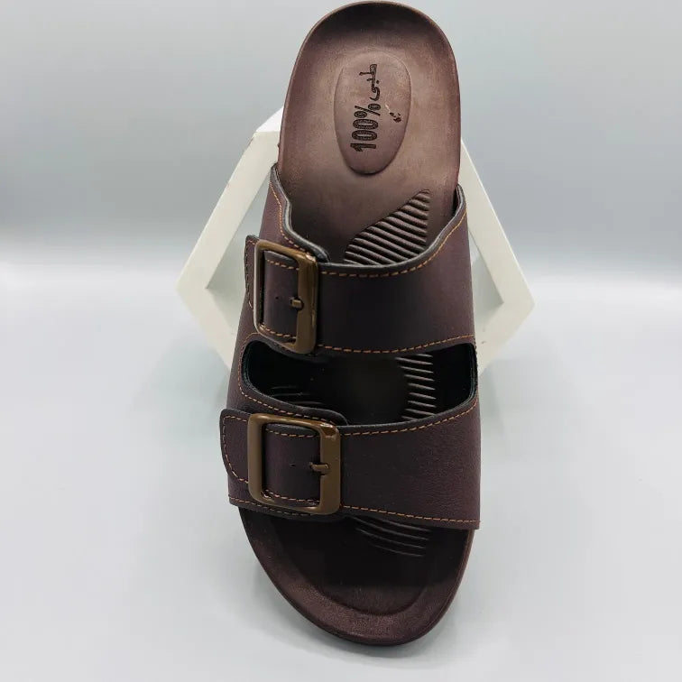 Arabian Slippers Premium Quality | Aerosoft Slippers For Men Brown