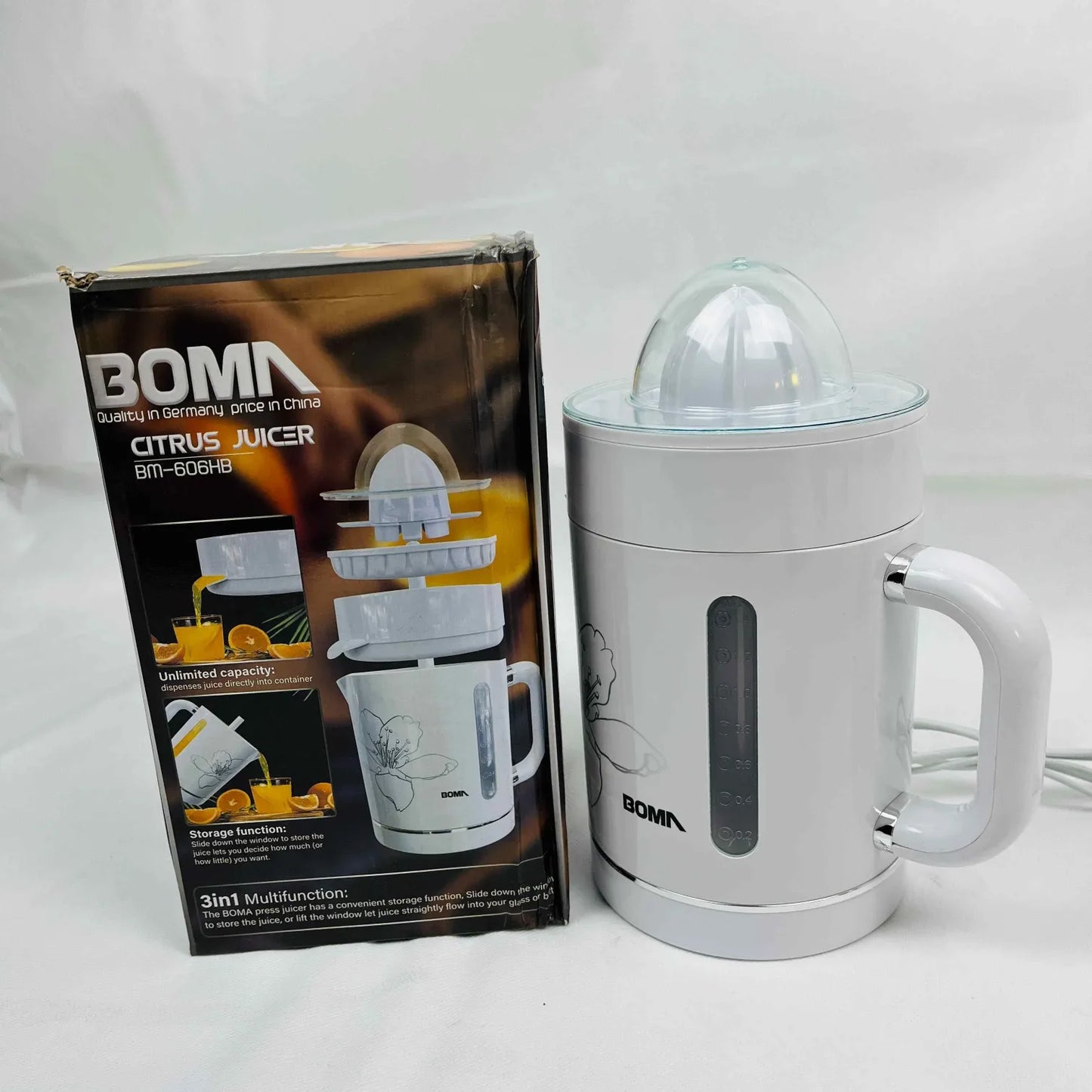 BOMA BM-606HB Citrus Juice Extractor | 3 in 1 Multifunctional Citrus Juice Extractor - khan American Tools