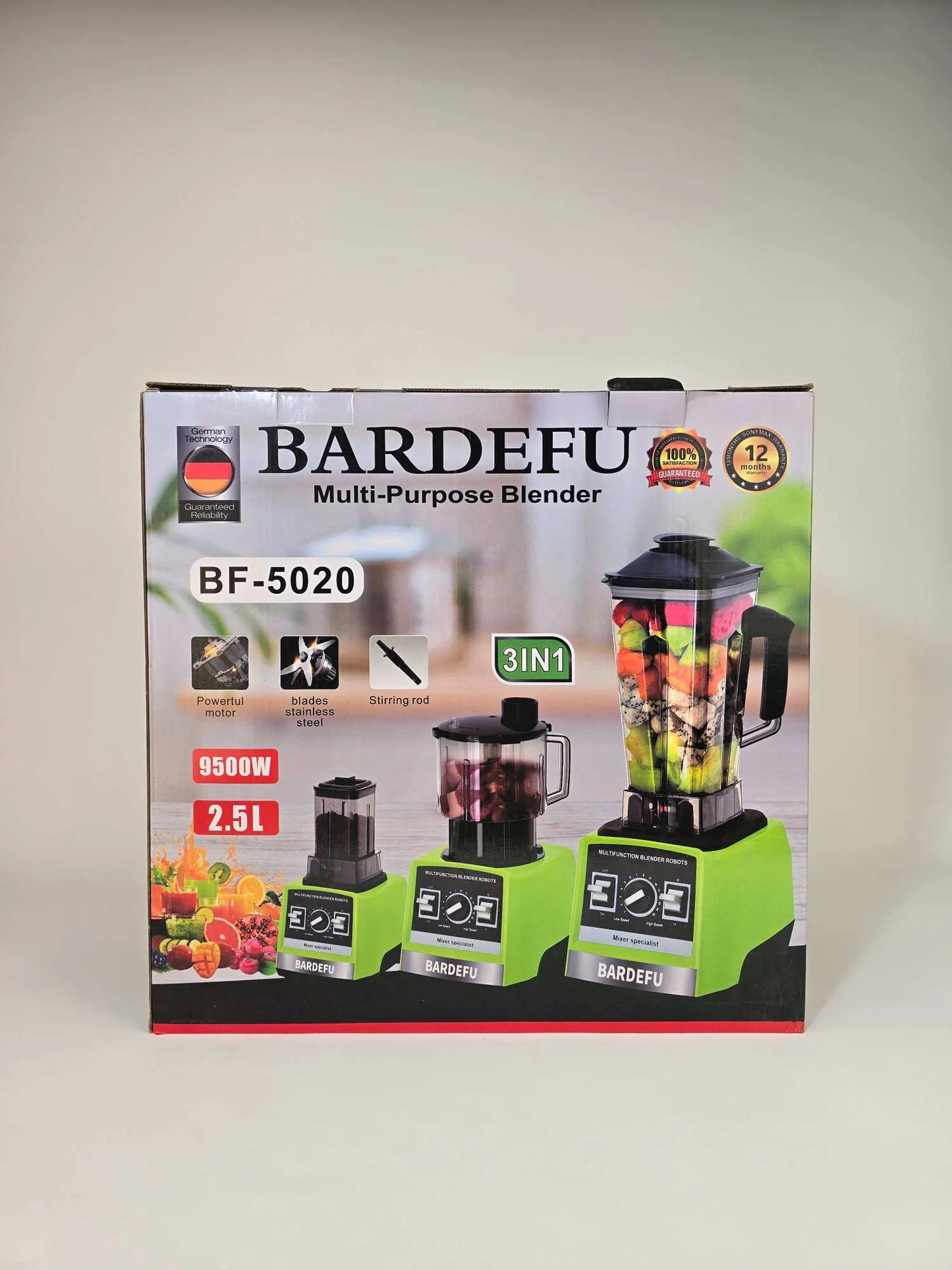 Bardefu Multi Purpose BF-5020 Blender | 3 in 1 Juicer Blender