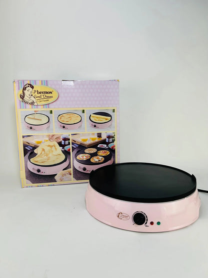 Bestron ASW650P Crepe Maker | Crepe Maker Baking Pan With 1200W Power - khan American Tools