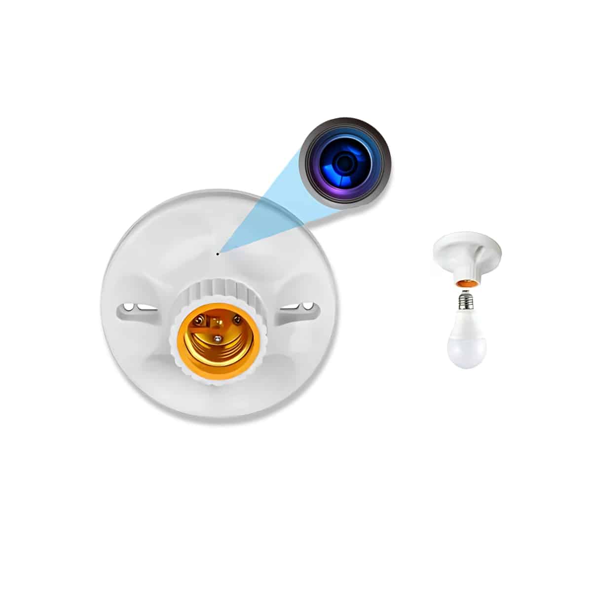 Bulb Holder WiFi Camera Full HD Hidden Spy Camera
