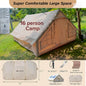 Portable Inflatable Air Tent for Camping Large Blow Up Tent 14-16 Person House 4 Season Air with Pump Easy Set up Waterproof Outdoor Oxford - khan American Tools