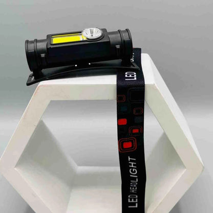 Camping Head Lamp Light | Rechargeable Head light with long-lasting battery timing | Head torch with adjustable head band - khan American Tools