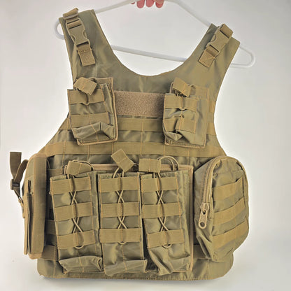 Combat Tactical Vest | Tactical Vest Hunting Camouflage Assault Molle Vest - khan American Tools