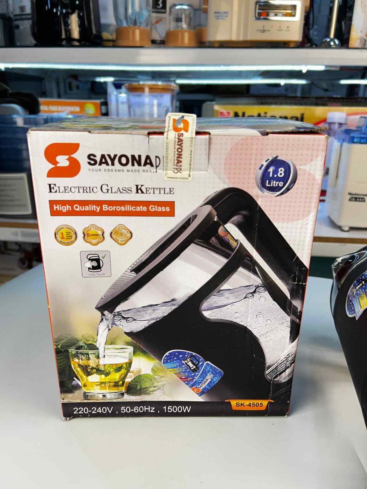 Sayona glass  kattle 220v