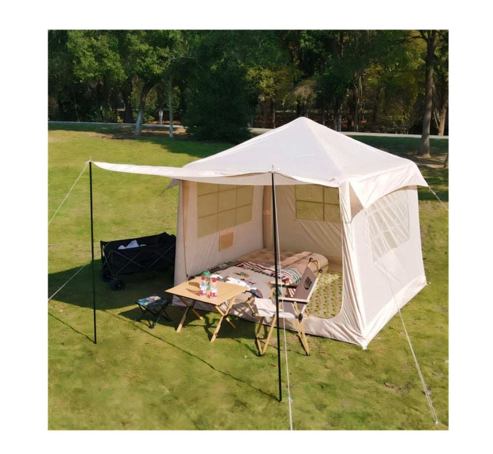 INFLATABLE air camp TENTRainproof and Thickened Windproof and Sunproof House for Outdoor Camping Overnight
