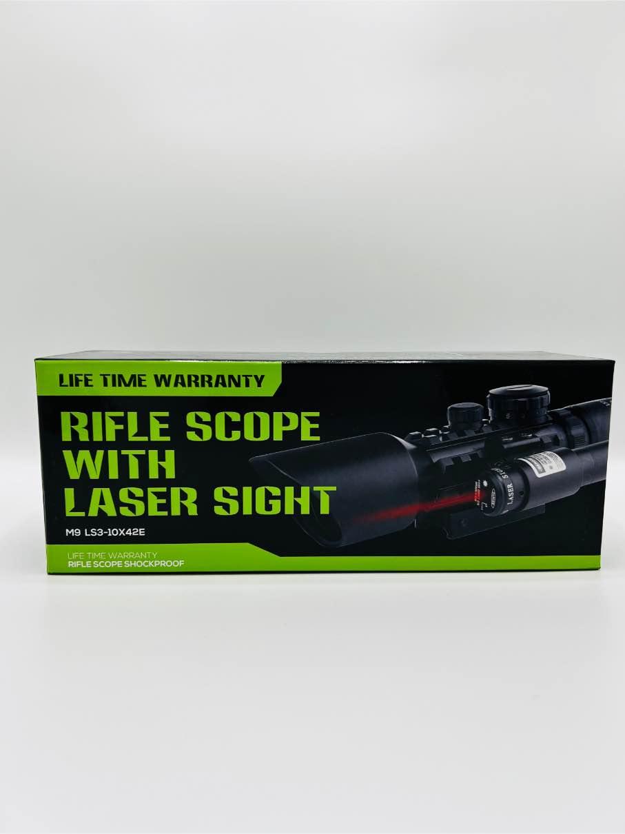 LS3-10x42E Rifle scope with laser sight