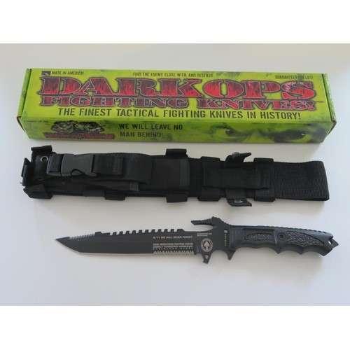 Dark Ops Interceptor 911 E&E Fixed Knife 8.63 - khan American Tools