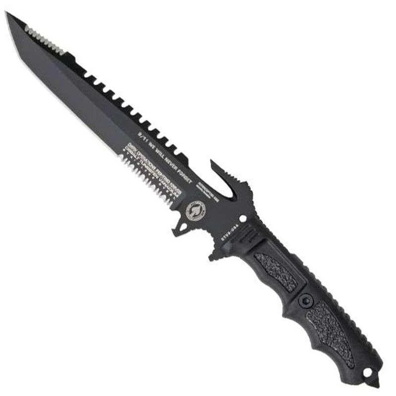 Dark Ops Interceptor 911 E&E Fixed Knife  | Tactical Knife with 8.63 Blade