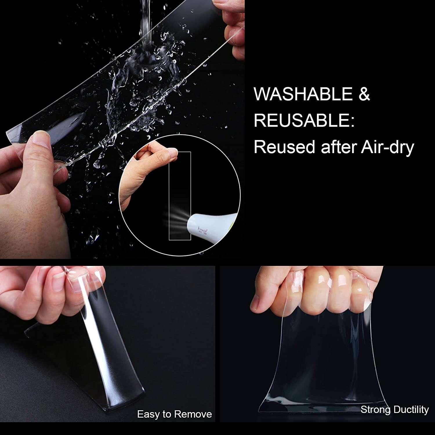 Double sided Reusable Waterproof Clear Nano Tap - khan American Tools