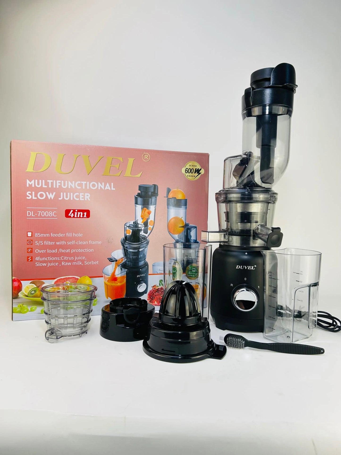 Duvel DL-7008C Slow Juicer | 4 in 1 Multifunctional Slow Juicer