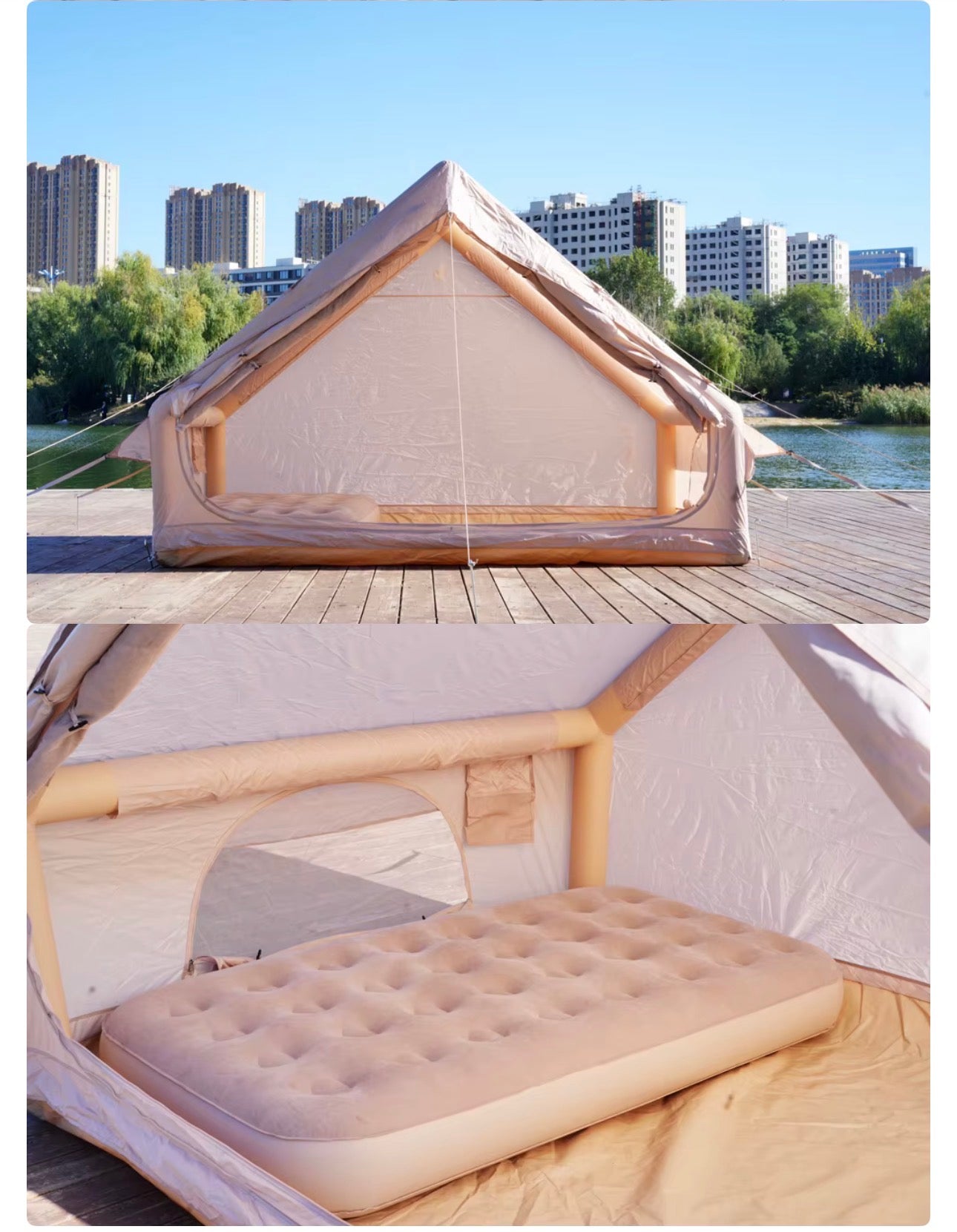beige-outdoor-camping-tent