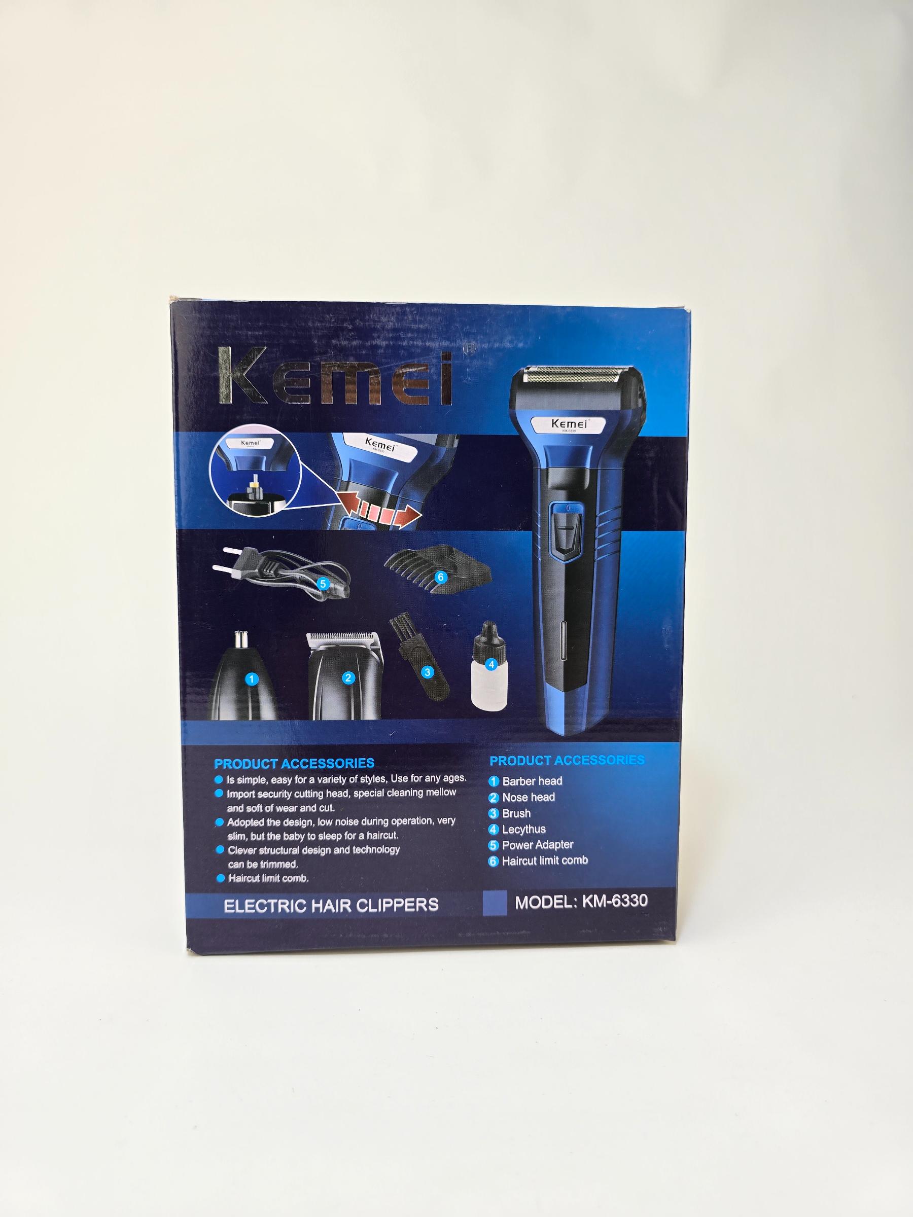 Kemei KM-6330 Hair Trimmer | Electric Hair Trimmer For Men - khan American Tools