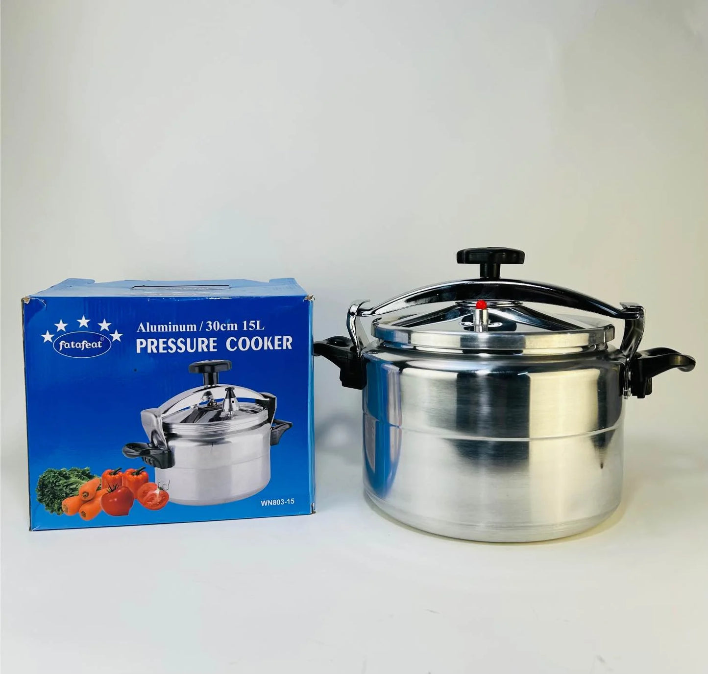 Fatafeet WN-803-15 Pressure Cooker | Aluminum 30cm & 15L Capacity Pressure Cooker - khan American Tools