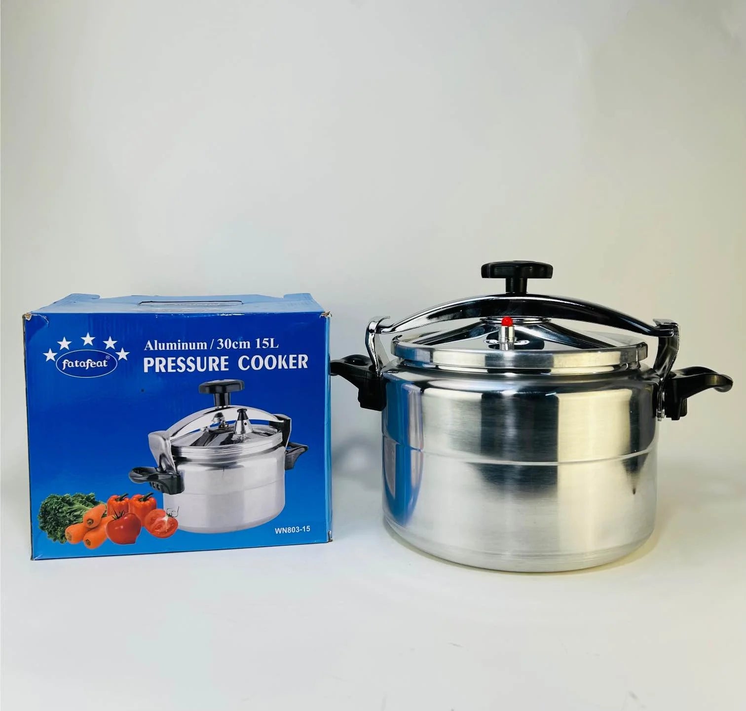 Fatafeet WN-803-15 Pressure Cooker | Aluminum 30cm & 15L Capacity Pressure Cooker - khan American Tools
