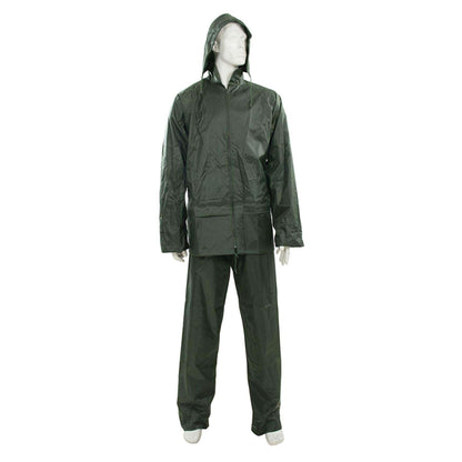 Full Rain Coat Suit (with trouser) For Men and Women- Green - khan American Tools