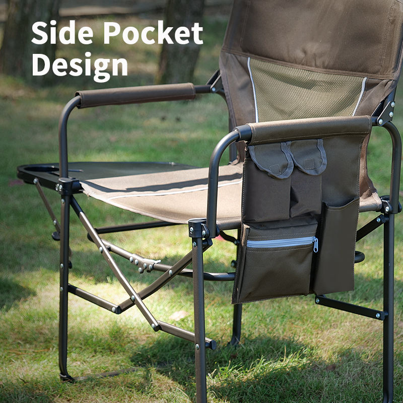 Sunshine Leisure Steel Outdoor Camping Chairs Director Chair