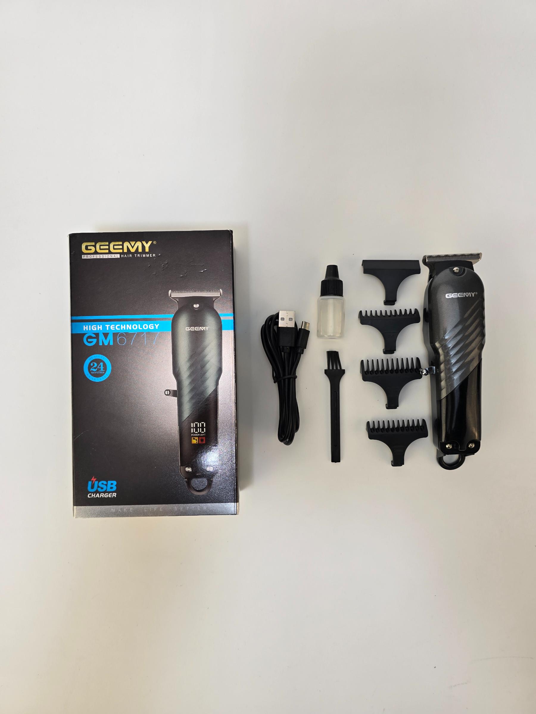 Geemy GM-6717 Hair Trimmer | Hair Trimmer With 600mAh Power Battery - khan American Tools