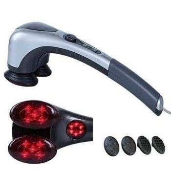 Handheld Relaxing Double Head Heating Massager Blueidea - khan American Tools