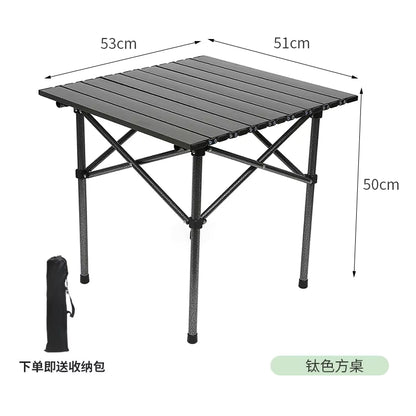 Small Portable Folding Aluminum Camping Table – Lightweight & Compact Outdoor Table